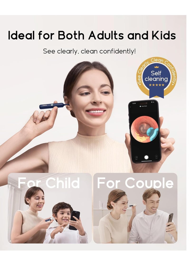 Bebird Earsight Plus R37R Ear Cleaning Camera Wax Removal Tool kit, Flexible Ear Scope Otoscope Camera Light, Visual Ear Picker Wireless Earwax Remover Tweezers for Adults & Kids - Image 2