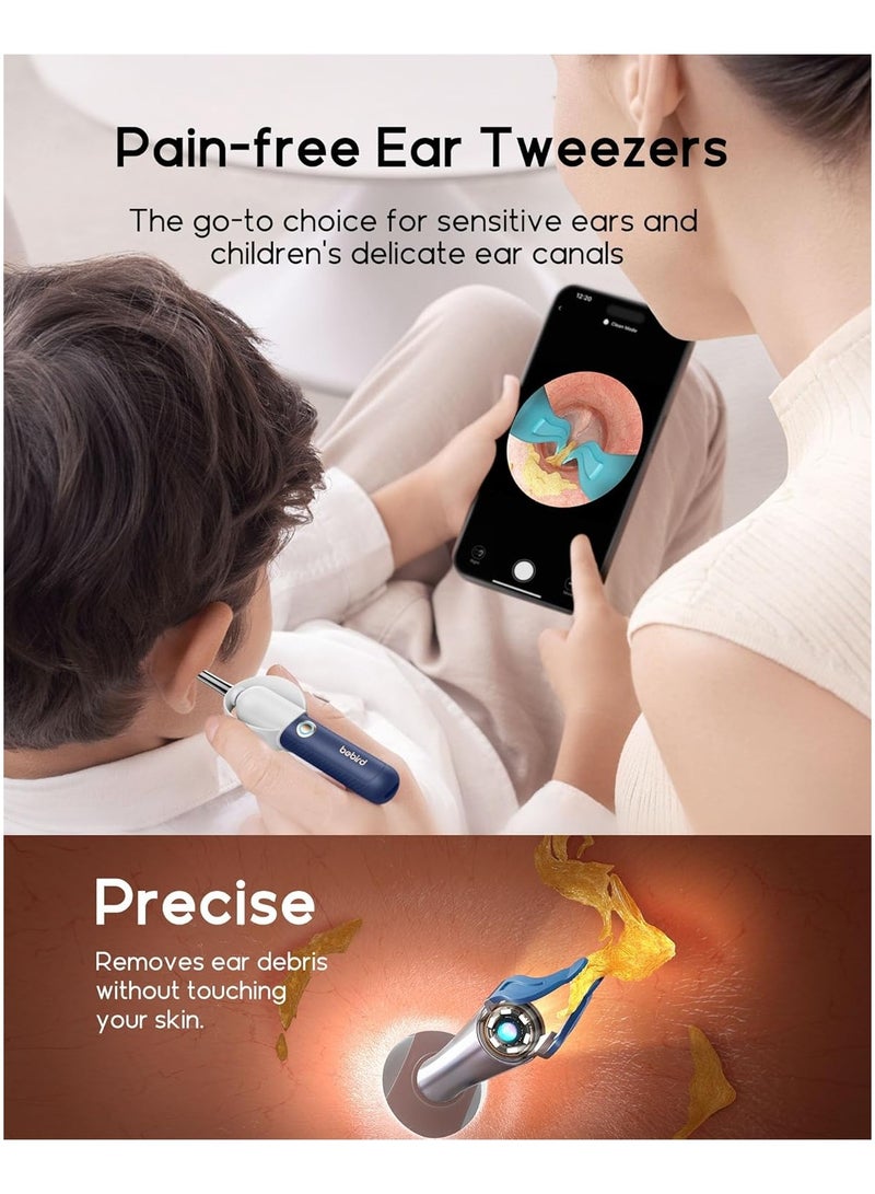 Bebird Earsight Plus R37R Ear Cleaning Camera Wax Removal Tool kit, Flexible Ear Scope Otoscope Camera Light, Visual Ear Picker Wireless Earwax Remover Tweezers for Adults & Kids - Image 4