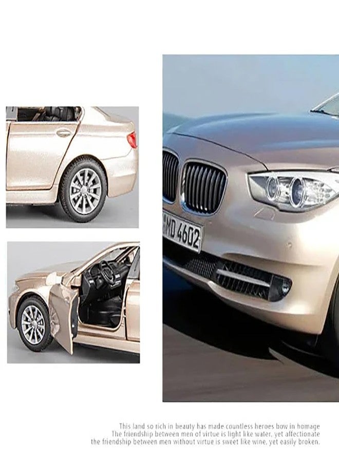 Coelon 1:32 Diecast BM 535I Toy Car Scale Model Pull Back Vehicles Alloy Simulation Supercar with Lights and Sound Also for Car Dashboard Kids Adult - Image 4