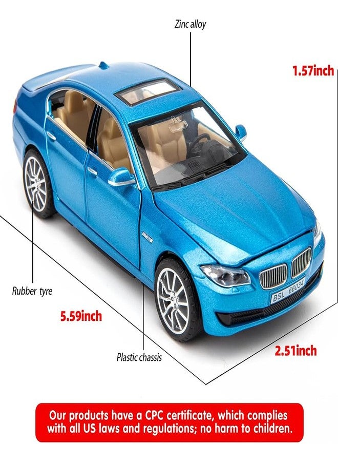 Coelon 1:32 Diecast BM 535I Toy Car Scale Model Pull Back Vehicles Alloy Simulation Supercar with Lights and Sound Also for Car Dashboard Kids Adult - Image 2