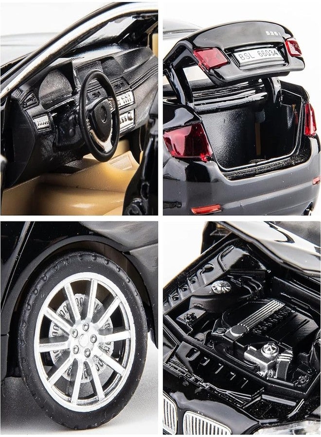 Coelon 1:32 Diecast BM 535I Toy Car Scale Model Pull Back Vehicles Alloy Simulation Supercar with Lights and Sound Also for Car Dashboard Kids Adult - Image 3