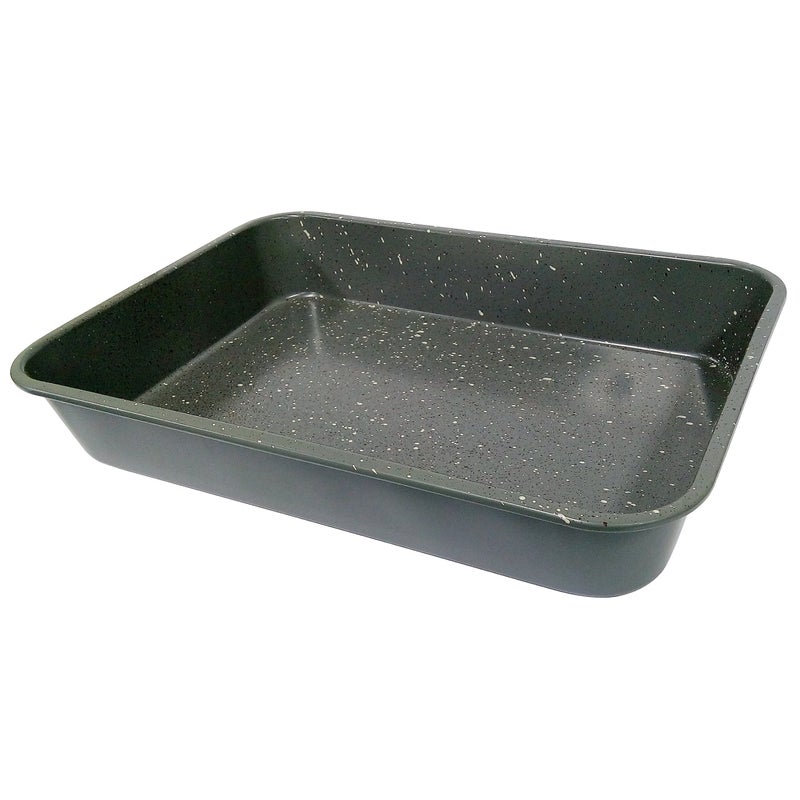 casaWare Grande Lasagna/Roaster Pan 18 x 12 x 3-Inch - Extra Large, Ceramic Coated NonStick (Silver Granite) - Image 2