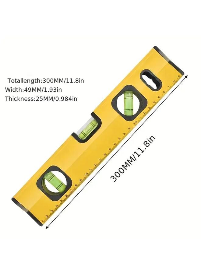 300MM Heavy Duty Magnetic Spirit Level Ruler With Magnetic Base And Bubble Level For Precision Alignment Construction Carpentry Engineering - Image 3