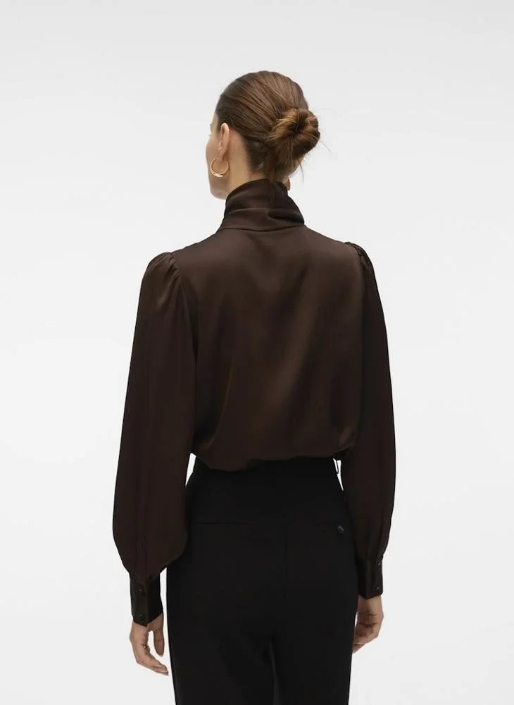 VERO MODA Vmnini Cia Front Tie Long Sleeve Top