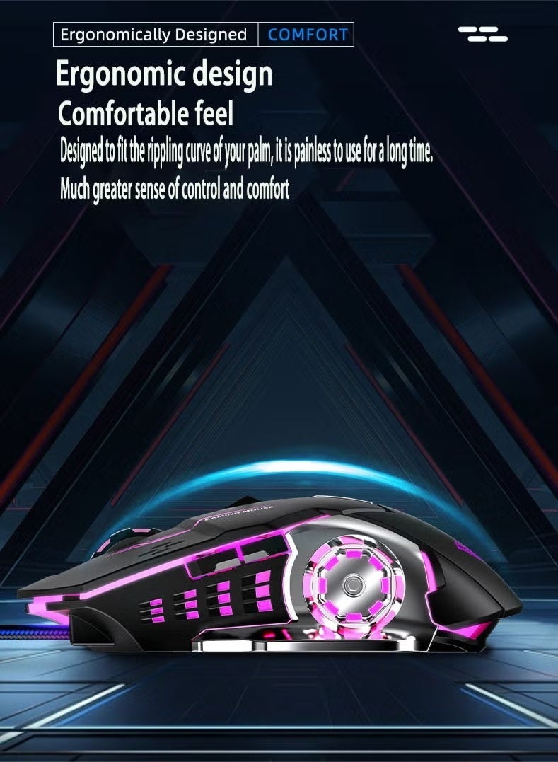 AULA LED Optical USB Wired Gaming Mouse - Image 5