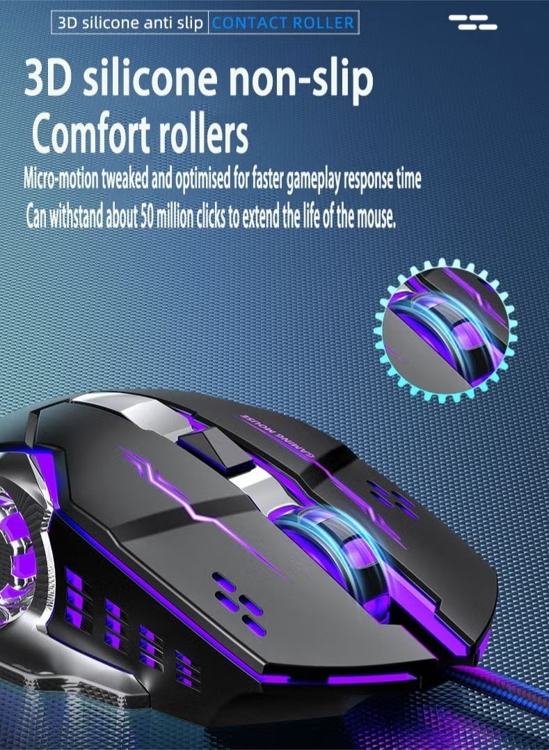 AULA LED Optical USB Wired Gaming Mouse - Image 4