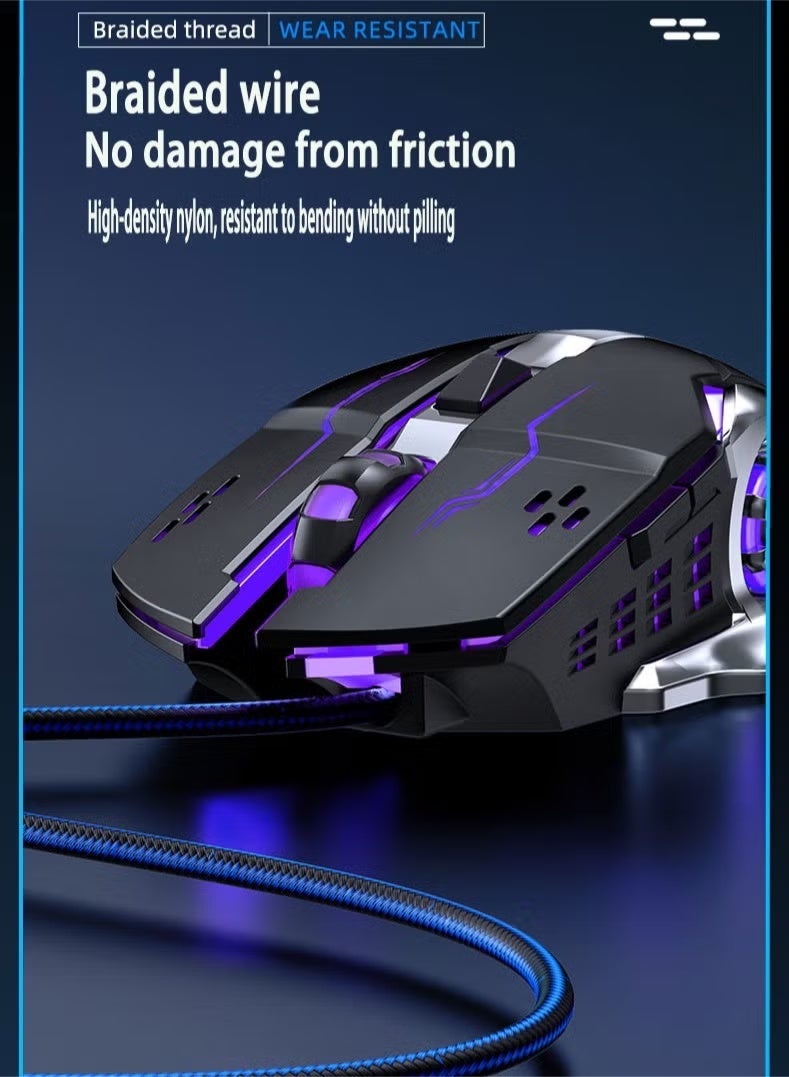 AULA LED Optical USB Wired Gaming Mouse - Image 3