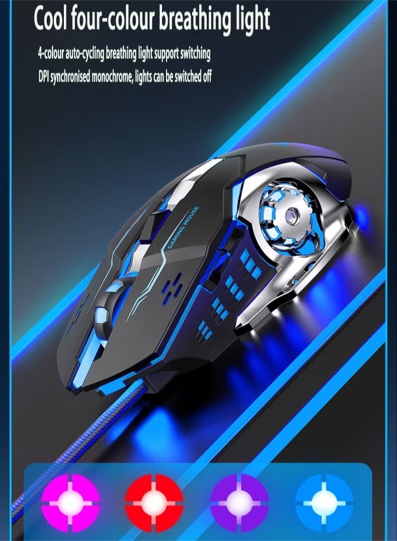AULA LED Optical USB Wired Gaming Mouse - Image 2