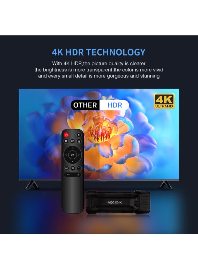 TV Set-top Box MX10 K TV Set-top Box Video Player Home TV Box Version-Color:MX10 K - Image 2