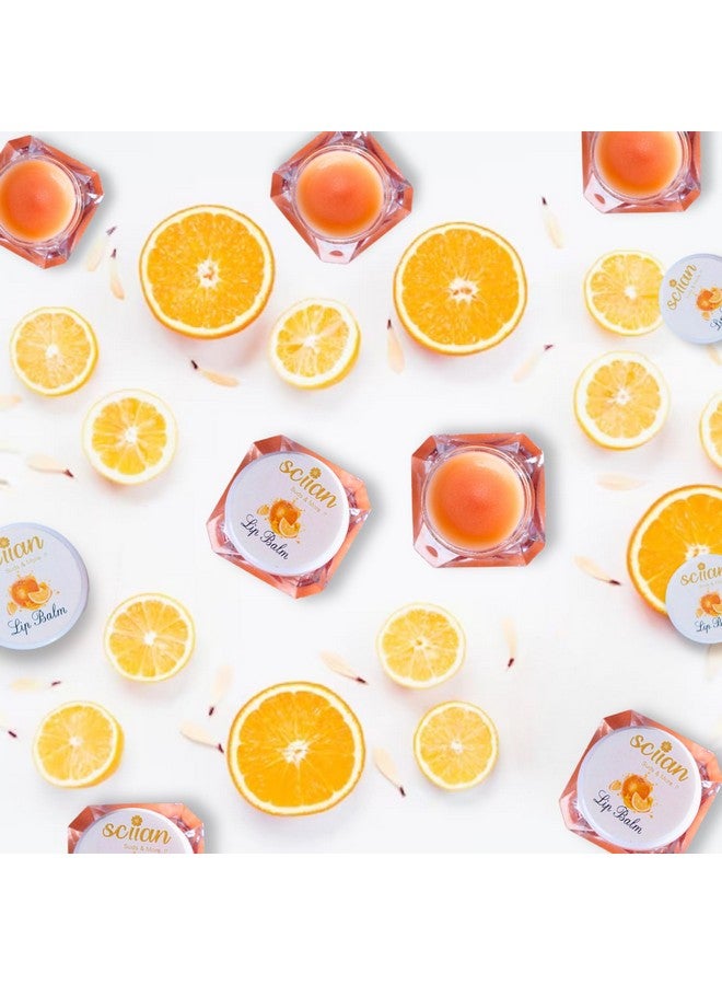 SCIIAN Orange Lip Balm for Naturally Glowing and Hydrated Lips 10 gm | Moisturizing Lip Balm | Lip Balm for Dry Lips | Lip Balm for Women | Lip Balm for Dark Lips to Lighten | Lip Balm with spf | Pack of 2 - Image 3