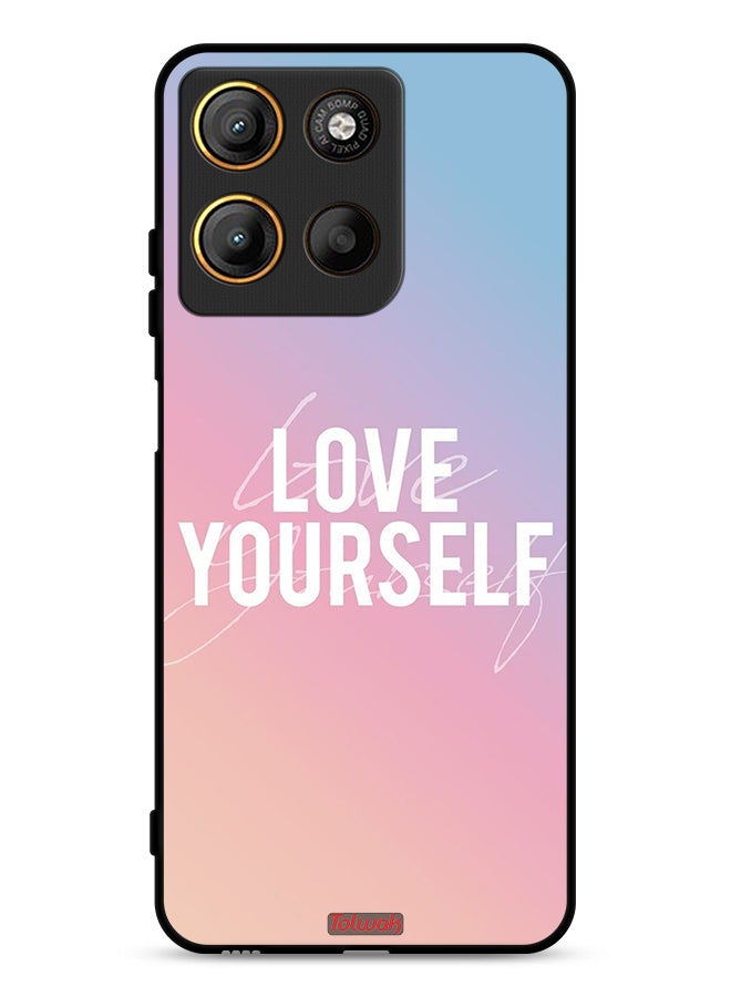 Tolwak Motorola Moto G15 Protective Case Cover Love Yourself