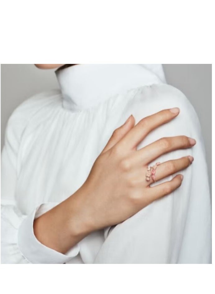 Pandora Violet - Pandora's new women's ring rose gold open peach blossom ring - Image 1