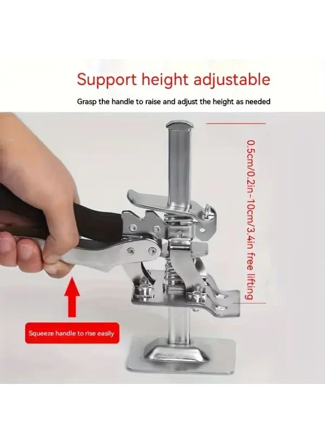 Gray All Steel Auxiliary Lifting Tool with Adjustable Screw Mechanism for Precise Leveling and Height Adjustment - Image 5