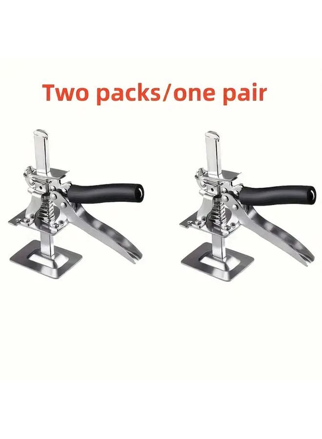 Gray All Steel Auxiliary Lifting Tool with Adjustable Screw Mechanism for Precise Leveling and Height Adjustment - Image 1