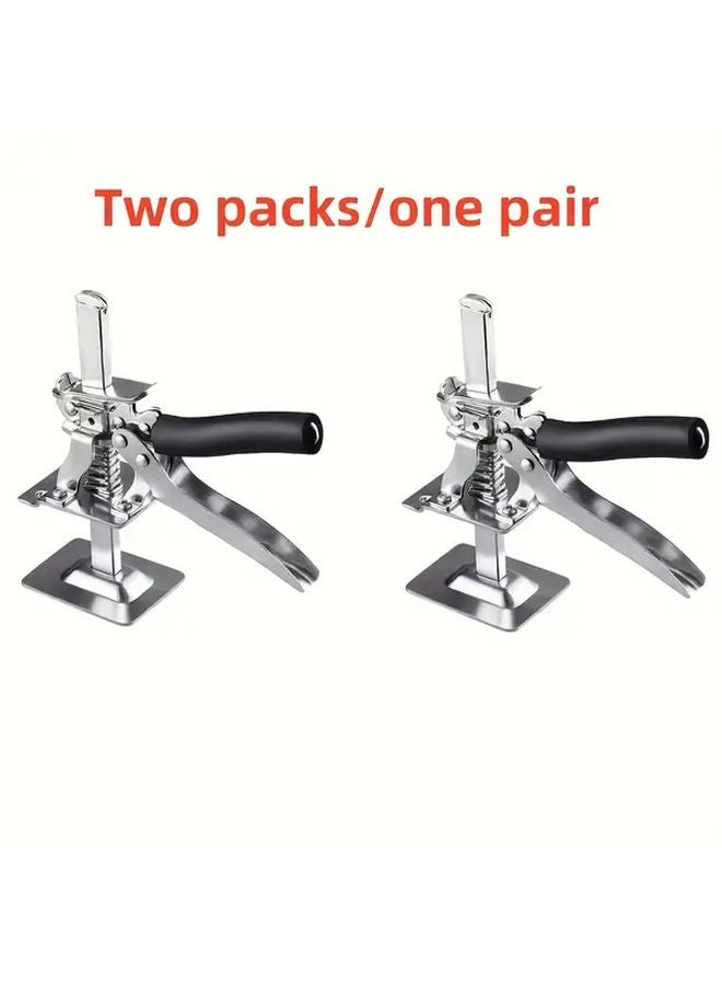 Gray All Steel Auxiliary Lifting Tool with Adjustable Screw Mechanism for Precise Leveling and Height Adjustment - Image 4