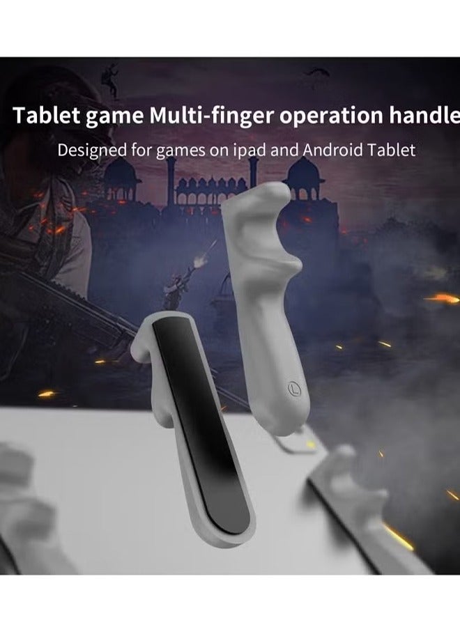 2 Pcs Tablet Hand Rest,gaming Silicone Grip, Anti-slip Grip Handle Multi-finger Operation,Tablet Game Controller for PUBG/Knives Out/Rules of Survival - Image 2