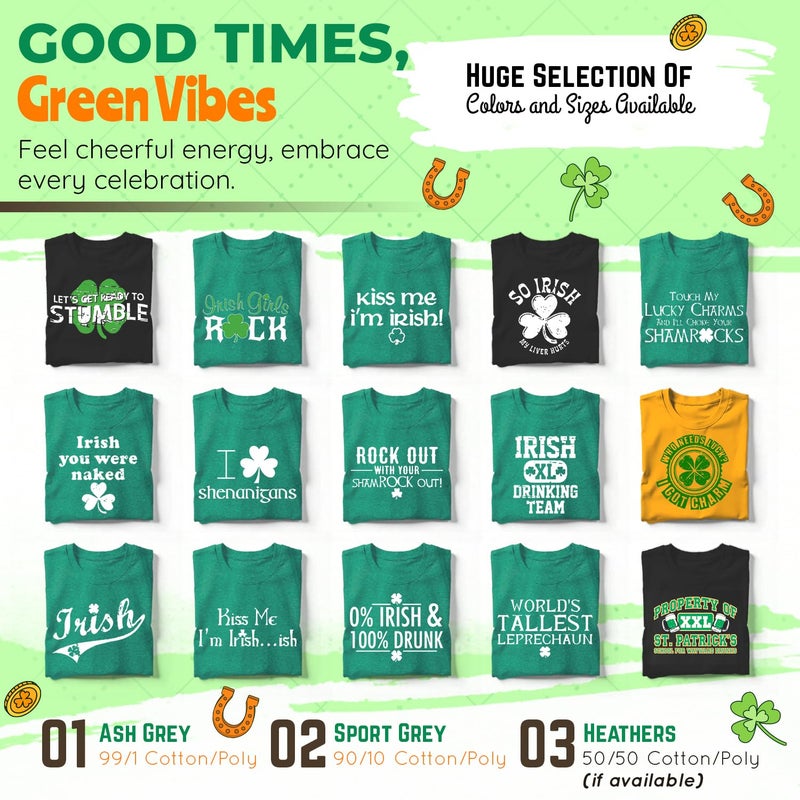 Feelin Good Tees World's Tallest Leprechaun St Patricks Day T Shirt | Irish Pride St Patty's Day Shirts | Graphic Tshirts for Men & Women | Party Novelty T-Shirts for Men & Women Soft & Comfortable Fit M Irish - Image 4