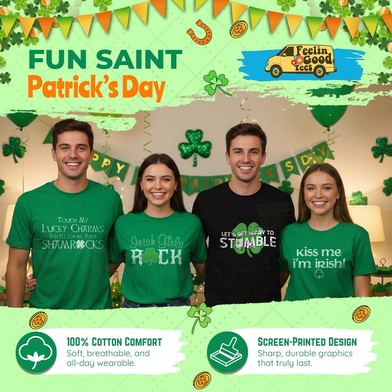 Feelin Good Tees World's Tallest Leprechaun St Patricks Day T Shirt | Irish Pride St Patty's Day Shirts | Graphic Tshirts for Men & Women | Party Novelty T-Shirts for Men & Women Soft & Comfortable Fit M Irish - Image 3