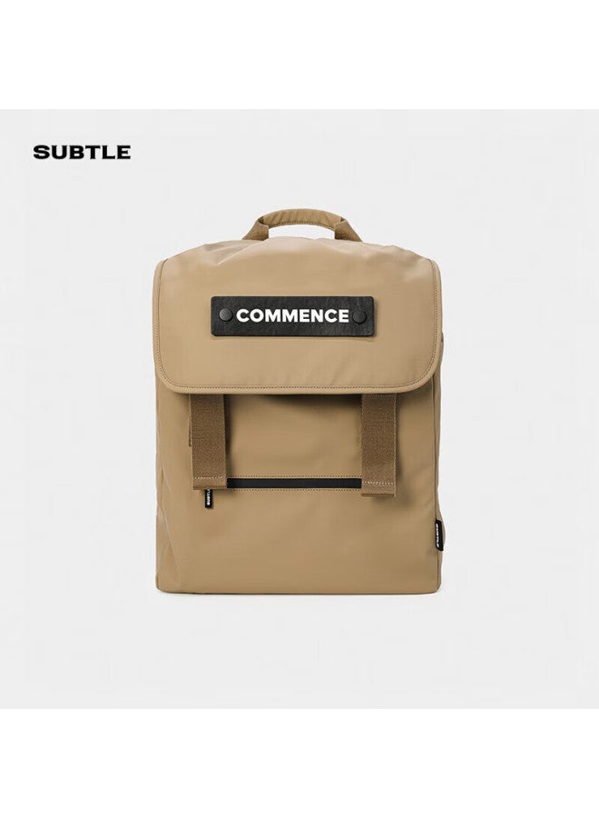 Subtle Backpack, Large Capacity Outdoor Travel Bag, Laptop Bag, Trendy Student Schoolbag For Men And Women, Brown - Image 1