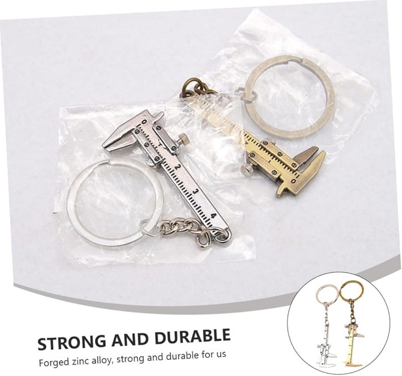 3 حزمة من أداة الفرجار الصغيرة، ميكرومتر داخلي وخارجي، فرجار جيبي، سلسلة مفاتيح - Image 4