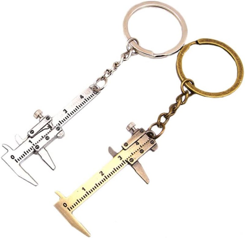 3 حزمة من أداة الفرجار الصغيرة، ميكرومتر داخلي وخارجي، فرجار جيبي، سلسلة مفاتيح - Image 3