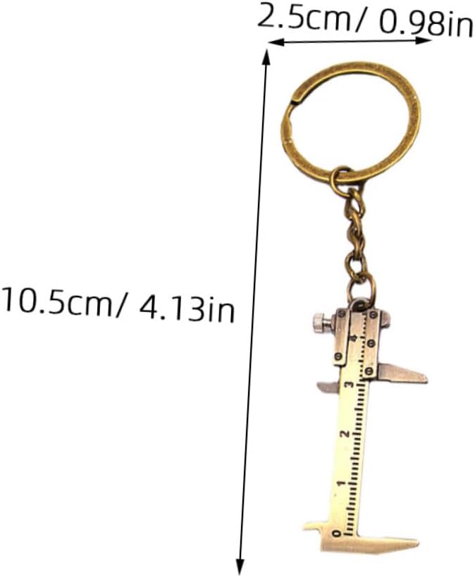 3 حزمة من أداة الفرجار الصغيرة، ميكرومتر داخلي وخارجي، فرجار جيبي، سلسلة مفاتيح - Image 5