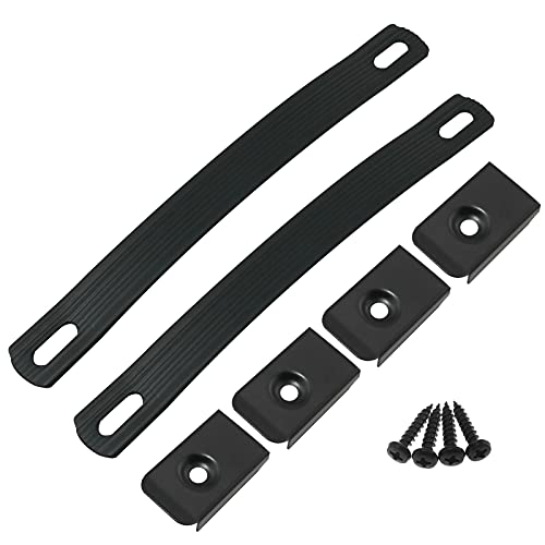 ZZHXSM 2 Pcs Handle Strap Replacement Pull Handle Strap Handle Box Carry Grip Carry Handle with Metal End Caps, with 4 screws - Image 1