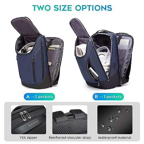 BANGE Business Smart Backpack Waterproof fit 15.6 Inch Laptop Backpack with USB Charging Port,Travel Durable Backpack - Image 3
