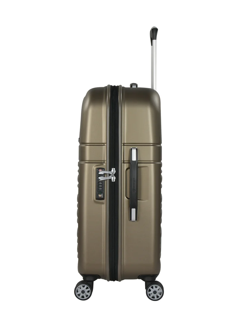 إيمينينت Hard Case Travel Bag Luggage Trolley Makrolon Polycarbonate Super Lightweight Anti Scratch Suitcase 4 Quiet Double Wheels TSA Lock KF91 Coffee
