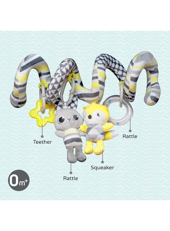 Moon Good Night Spiral Activity Hanging Animal Toys For Cot, Pram And Car Seat, 0m+ - Image 2