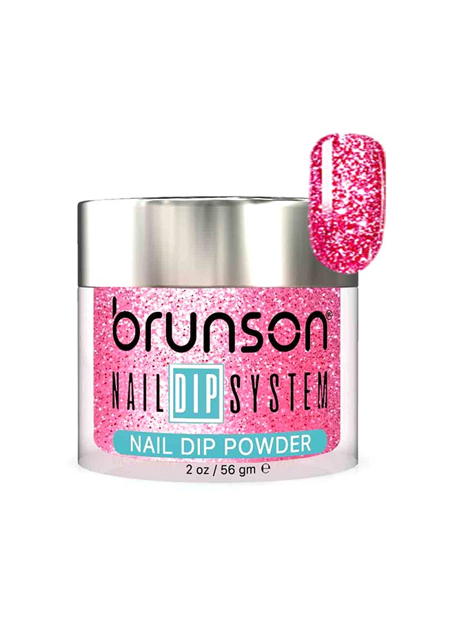 brunson Nail Dip Powder Dip And Buff System Color 56gm, French Nail Art Starter Manicure Salon DIY At Home Odor Free And Long Lasting No Needed Nail Lamp Curing BDG008