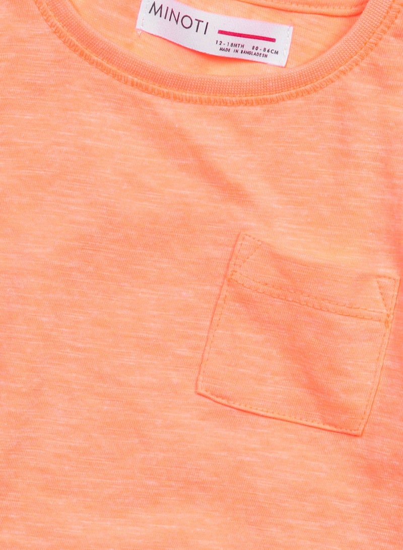 مينوتي تيشيرت أطفال بلا أكمام مع جيب على الصدر - Image 3