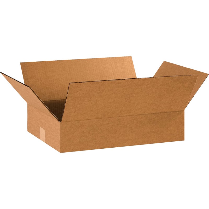 صناديق كرتونية مضلعة BOX USA 18 x 12 x 4 مسطحة 18L x 12W x 4H عبوة من 25 صندوق شحن للتغليف والتخزين للحركة المنزلية أو التجارية صناديق بالجملة قوية