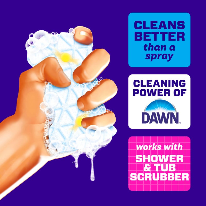 Mr Clean Mr. Clean Magic Eraser Sponge, Bathroom, Shower, Tub Cleaner, Soap Scum Remover, Bathroom Cleaning Supplies, Dawn Cleaning Power with Lemon Scent, Shower & Tub, 6ct - Image 3