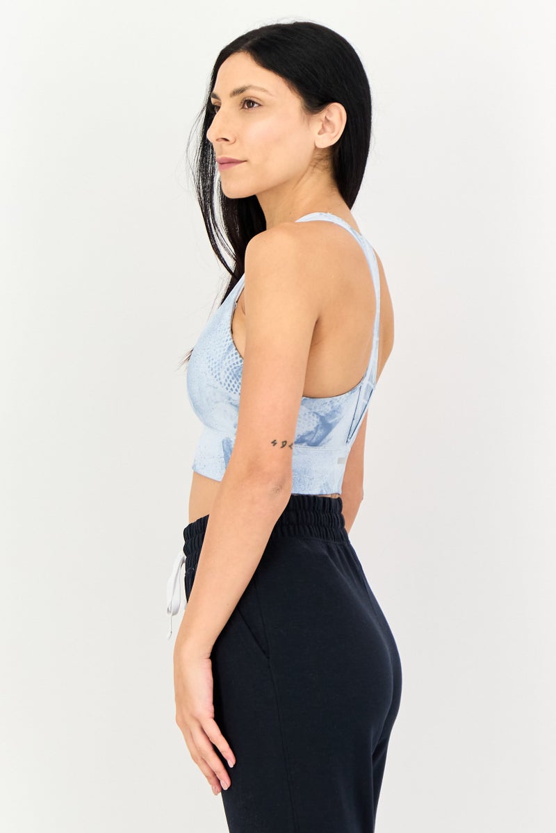 Adidas Women Sportswear Fit Medium Support Running Sports Bra, Multicolor - Image 2