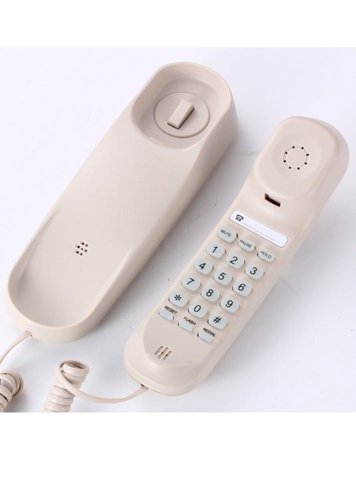 Mini Desktop Corded Landline Fixed Telephone Wall Mountable Support - Image 2