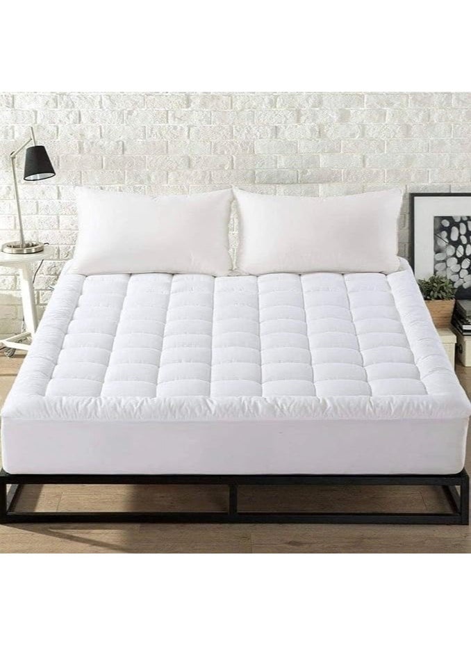Gerenic Hotel mattress pad, height 14 cm, size 200x200 cm, made of microfiber filling  - Image 5