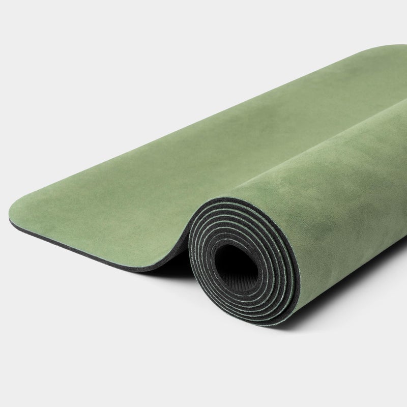 WeGym Yoga Mat, 4mm Cushioned Exercise Mat for Yoga, Pilates, Home Workouts - Anti Slip Polyester Suede Mat with Carrying Strap, Jungle - Image 4