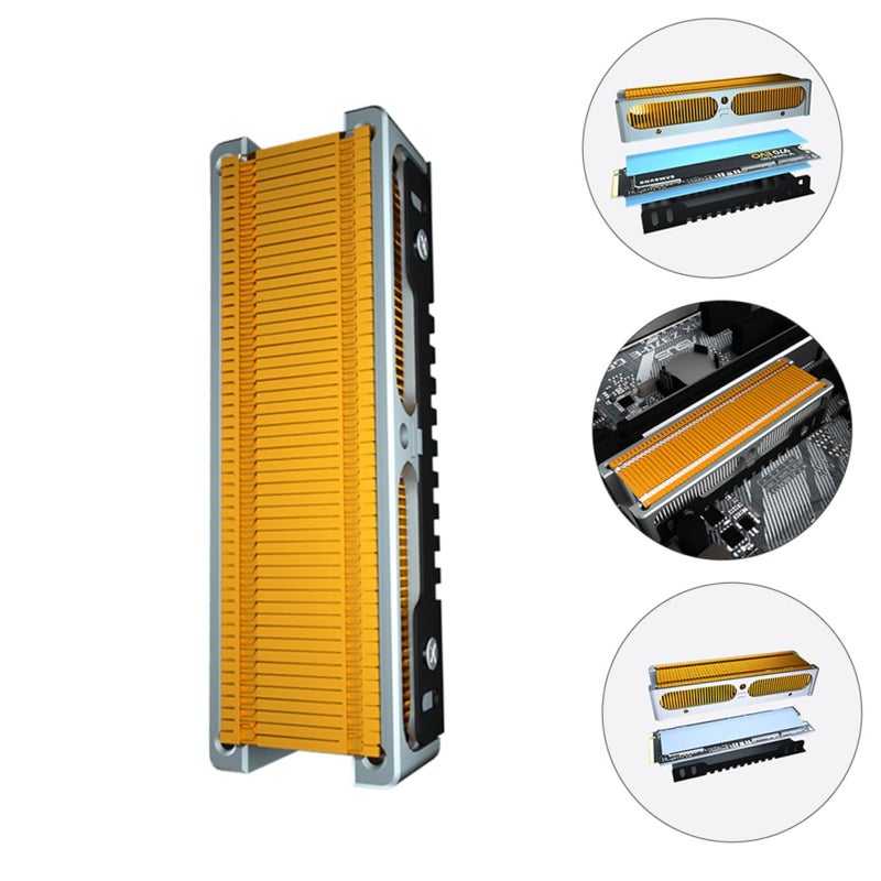 Albronze SSD Cooler Copper Aluminum Alloy Heat Sink For Desktop Computer Efficient Cooling - Image 5
