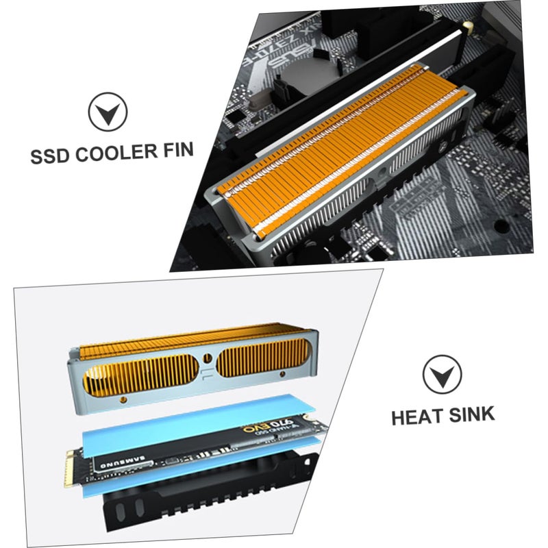 Albronze SSD Cooler Copper Aluminum Alloy Heat Sink For Desktop Computer Efficient Cooling - Image 3