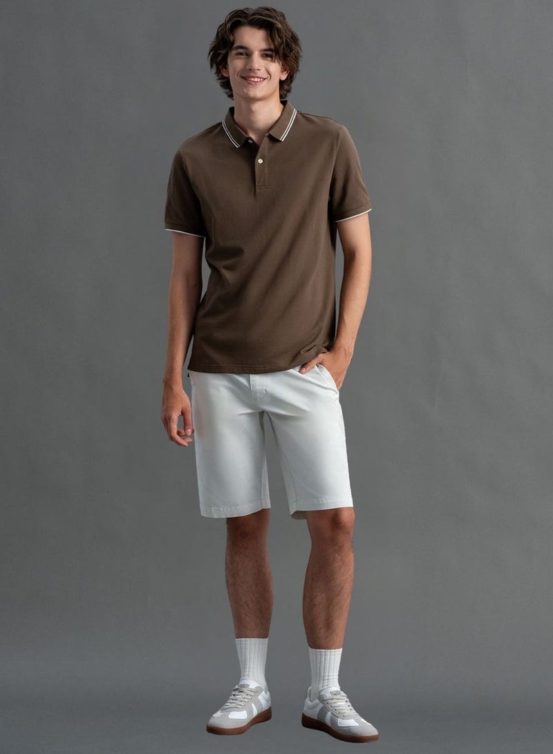 GIORDANO Men's Slim Fit Pique Polo: Elevated Comfort, Modern Style - Image 2