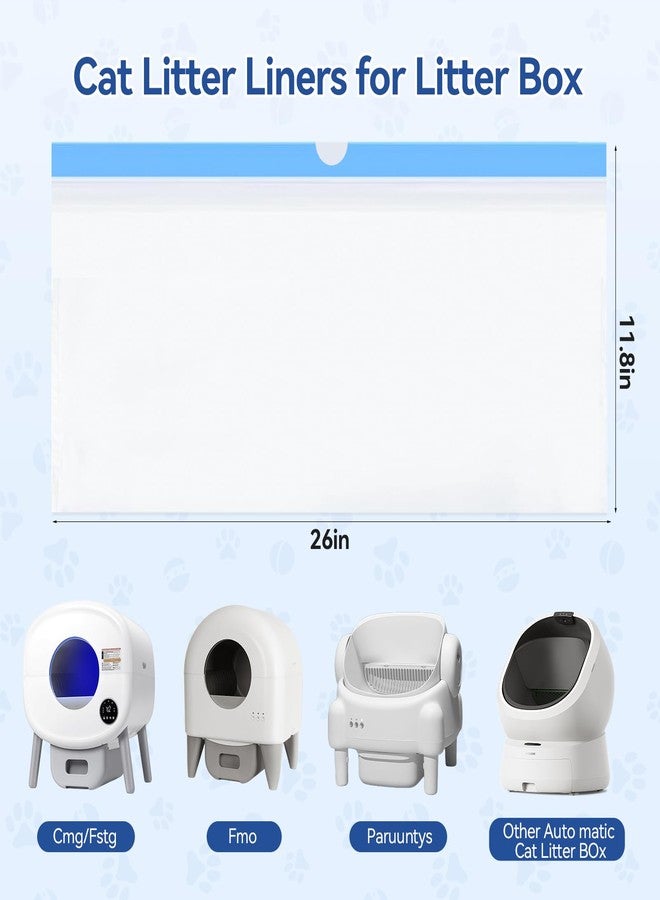 AOOHOOA Automatic Litter Box Bags 26"x11.8" for Cmg Fmo Fstg Paru, Pre-Separated - Image 2