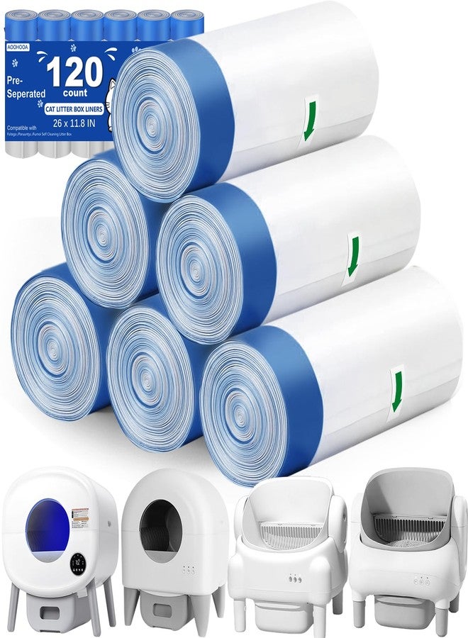 AOOHOOA Automatic Litter Box Bags 26"x11.8" for Cmg Fmo Fstg Paru, Pre-Separated - Image 1