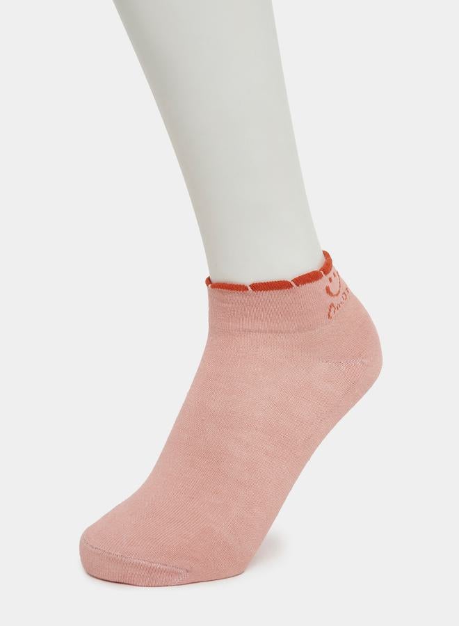 Styli Pack of 3 - Contrast Amor Ankle Length Socks  - Image 2