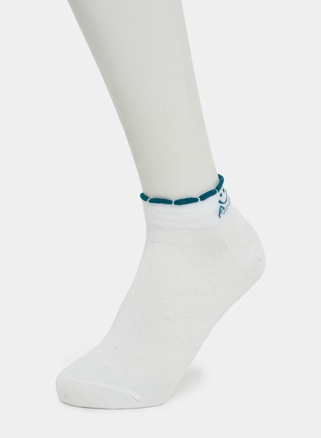 Styli Pack of 3 - Contrast Amor Ankle Length Socks  - Image 4