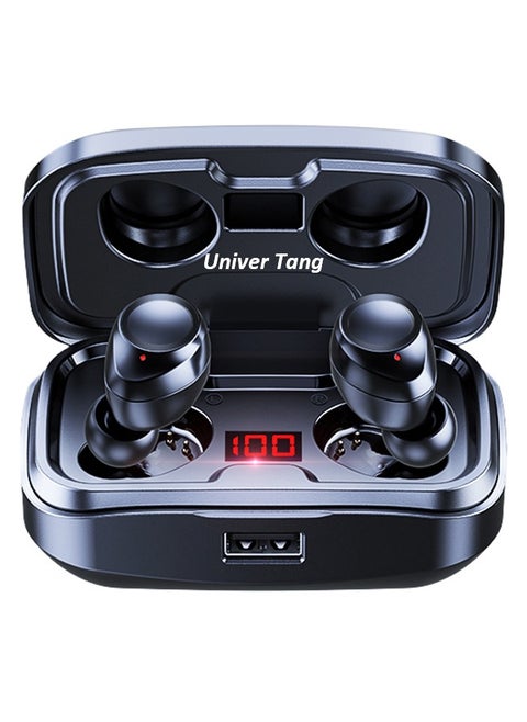 True Wireless Earbuds, HiFi Stereo Ear Buds, Bluetooth 5.4 Ultra-fast Connection In-Ear Earphone with Magnetic 2000mAh Charging Case,Type-c Cltra-fast Charging In-ear Music Headset Built in Mic for Clear Voice Call, Active Noise Cancellation Headphone,Waterproof and Anti-sweat,Black