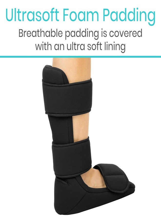 Vive Plantar Fasciitis Night Splint Plus Trigger Point Spike Ball Soft Leg Brace Support Orthopedic Sleeping Immobilizer Stretch Boot Heel Spur Foot Pain Achilles Inflammation Soreness Relief Large Bl - Image 5