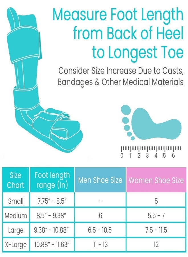 Vive Plantar Fasciitis Night Splint Plus Trigger Point Spike Ball Soft Leg Brace Support Orthopedic Sleeping Immobilizer Stretch Boot Heel Spur Foot Pain Achilles Inflammation Soreness Relief Large Bl - Image 4