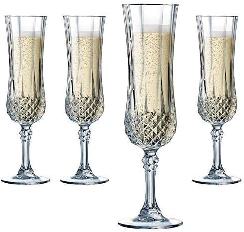 BLISS START Red Wine Glass Long Champ Champagne Glass Set of 6 PCs 220 ml Flute WineWhiskey Beer Water Juice TequilaRum Brandy ScotchCocktail Glasses - Image 1