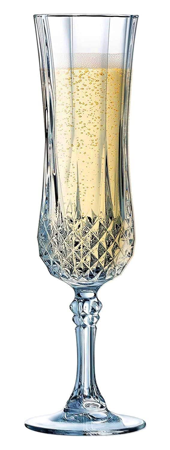 BLISS START Red Wine Glass Long Champ Champagne Glass Set of 6 PCs 220 ml Flute WineWhiskey Beer Water Juice TequilaRum Brandy ScotchCocktail Glasses - Image 2
